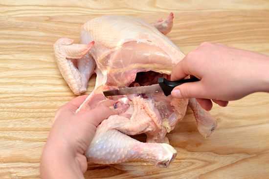 روش قطعه قطعه کردن مرغ